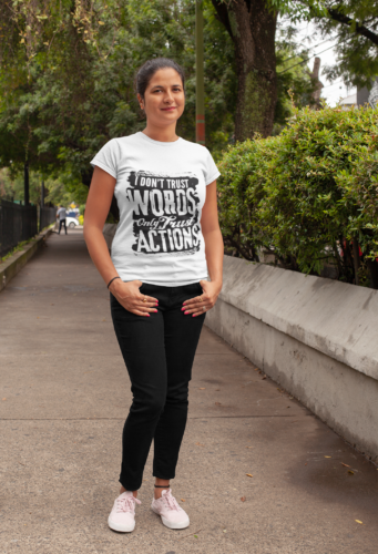 I Don't Trust World T-Shirt round neck half sleeve T-shirt photo review
